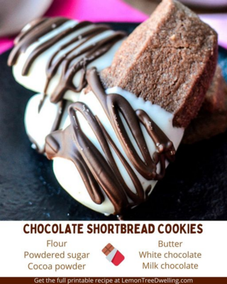 Choc Shortbread Cookie Dunkers